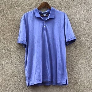 Calvin Klein Liquid Cotton Blue Polo XL